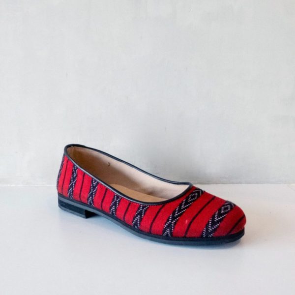 Lily Ballet Flat in red